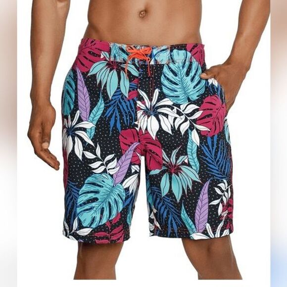 NWT Speedo UPF50 Tropical Bondi Board Short Swim Shorts Trunks Sizes M L - Picture 1 of 5